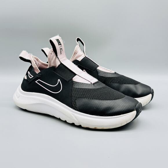 Nike Shoes Girls 7 Y Black Pink Flex Plus Slip On Low Top Athletic Sneakers - Picture 2 of 12